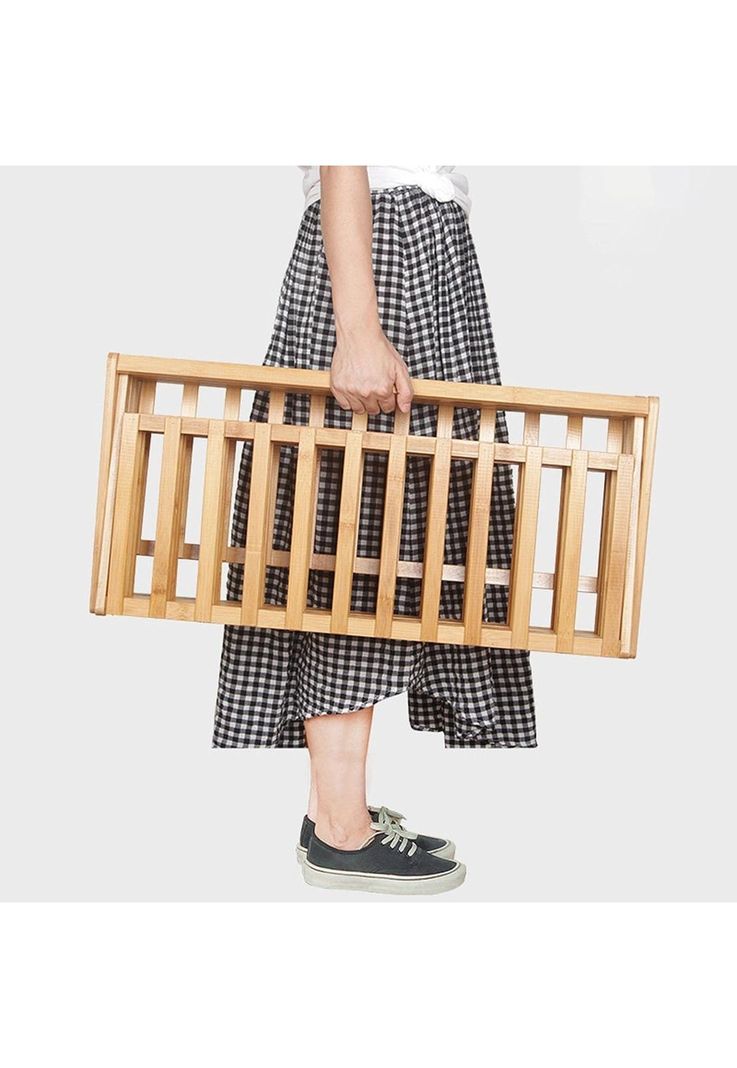Zapatero Organizador Madera 4 Niveles 68x49x26 CM Café-4