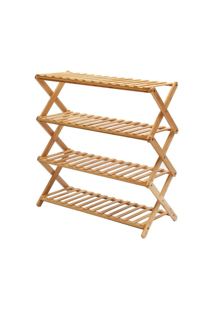 Zapatero Organizador Madera 4 Niveles 68x49x26 CM Café-0