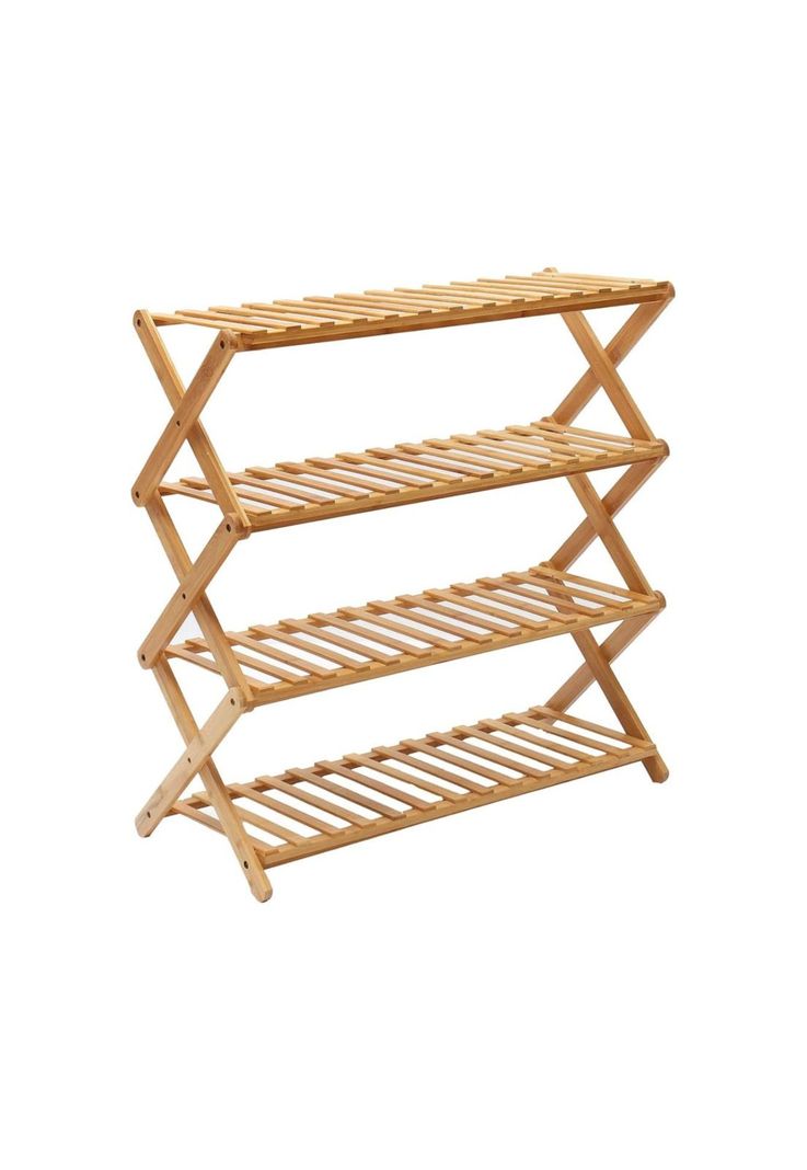 Zapatero Organizador Madera 4 Niveles 68x49x26 CM Café-1
