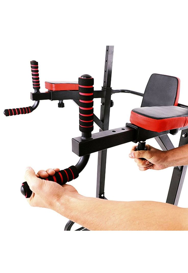 Barras Multifuncional Gimnasio Máquinas Abdominales 7 Niveles Altura-3