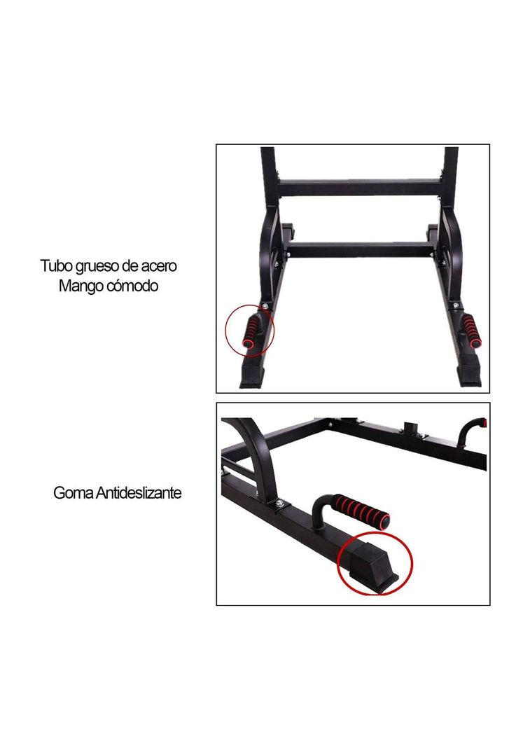 Barras Multifuncional Gimnasio Máquinas Abdominales 7 Niveles Altura-5