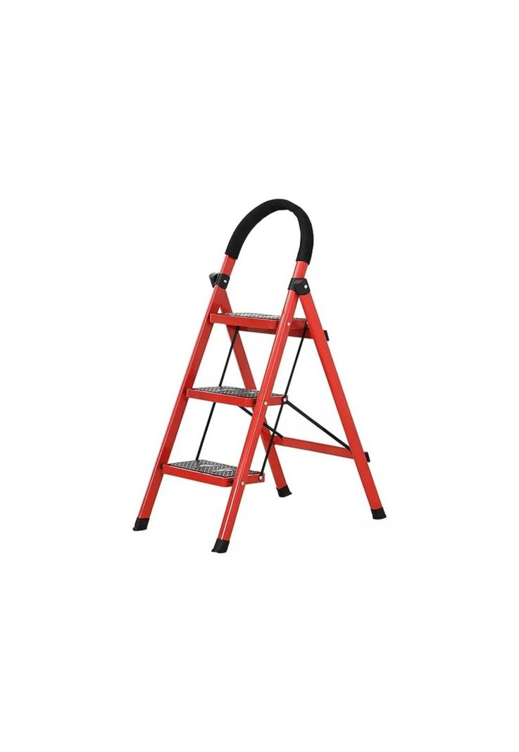 Escalera 3 Peldaño Antideslizante Plegable Amplio Altura 63 M-0