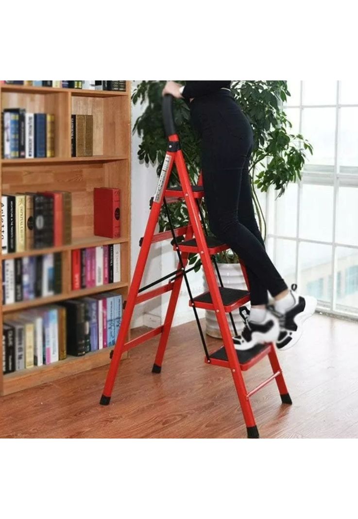 Escalera 3 Peldaño Antideslizante Plegable Amplio Altura 63 M-4