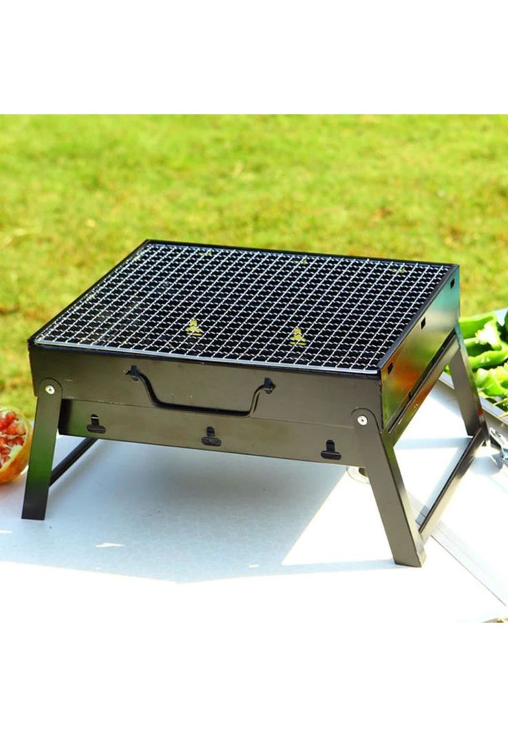Parrilla Asados Portátil Carbón Plegable Deluxe-4