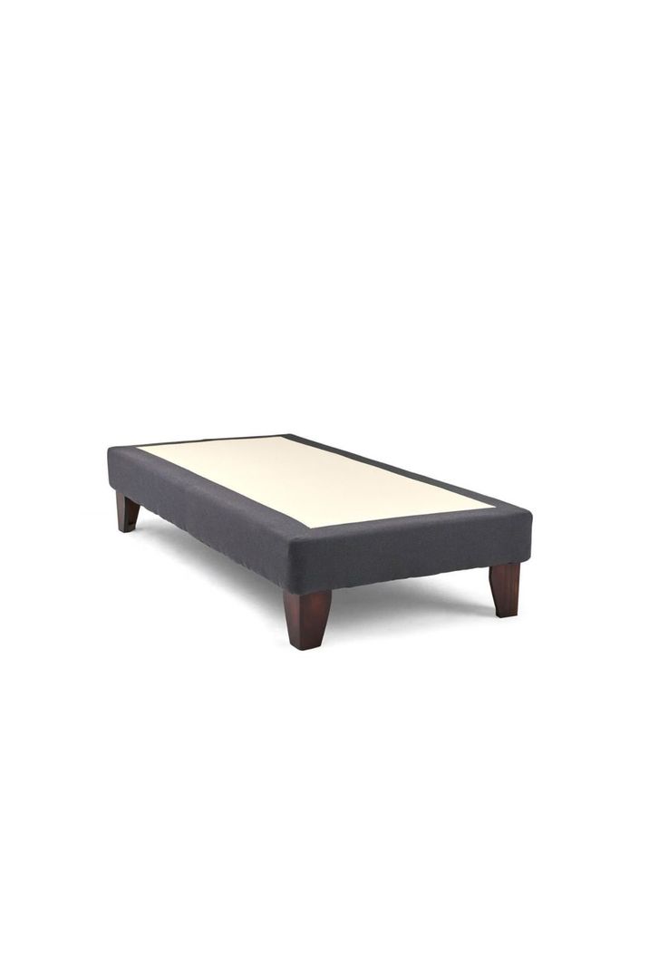 Base Cama Europea 1 Plaza 90x190 CM Gris  Lino-1