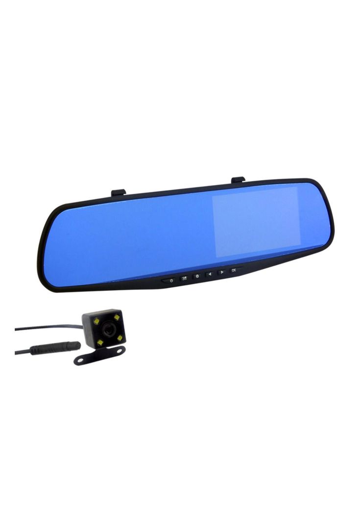 Espejo Retrovisor Auto Cámara Retroceso Cámara DVR 4.3-0