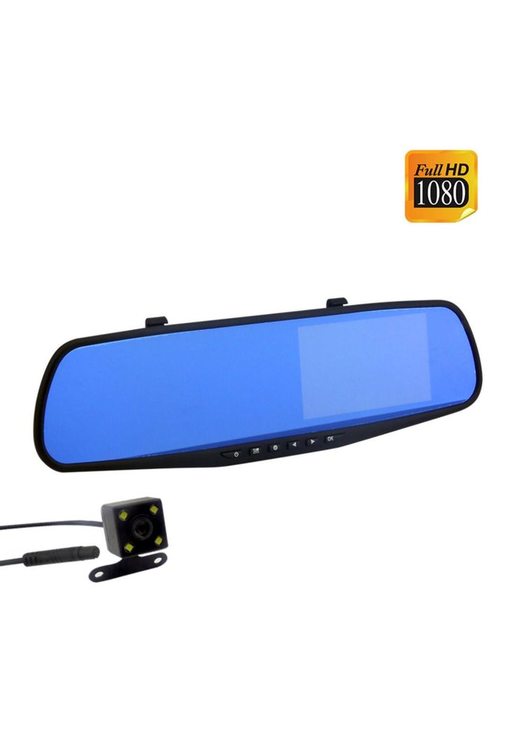 Espejo Retrovisor Auto Cámara Retroceso Cámara DVR 4.3-3