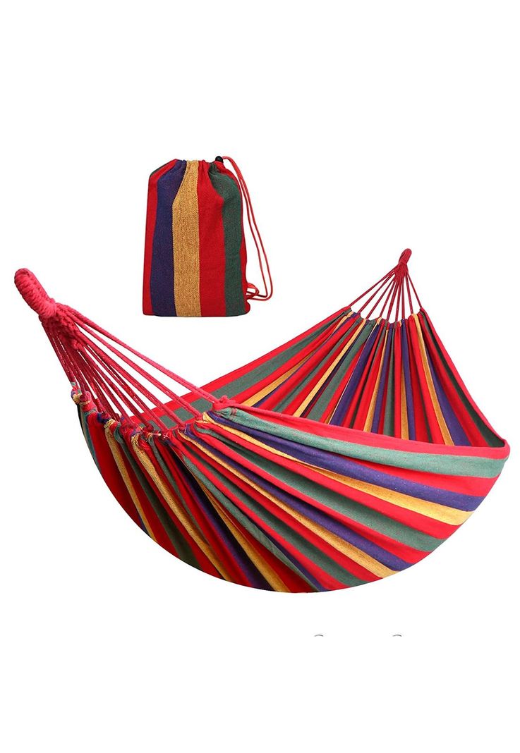 Hamaca Algodón Multicolor 2 Plazas 180x150 CM-3