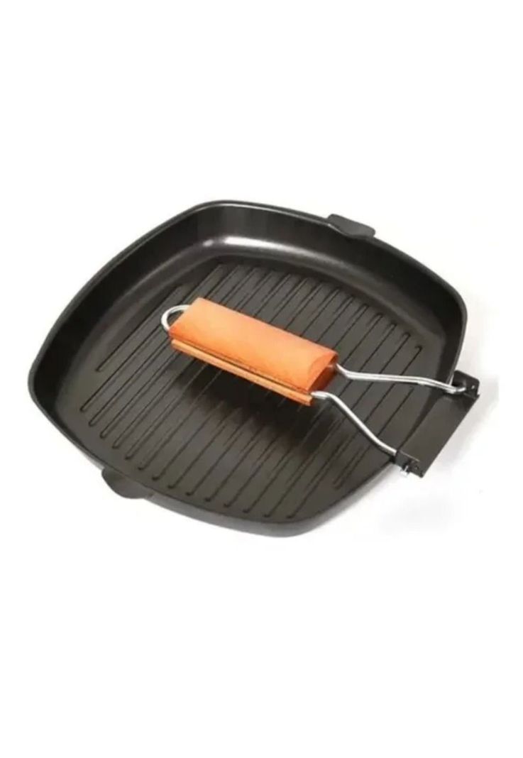 Sartén Parrilla Cocina Grill Cuadrado Antiadherente 28 CM-3