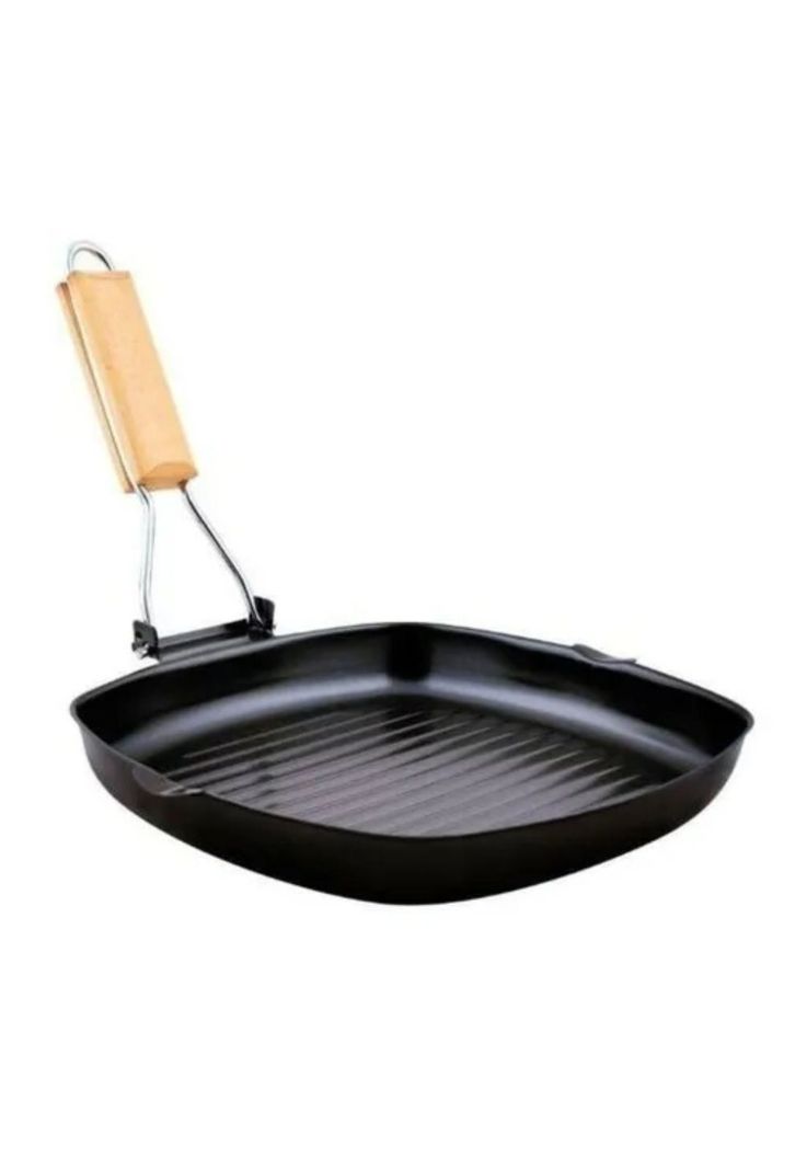 Sartén Parrilla Cocina Grill Cuadrado Antiadherente 28 CM-4