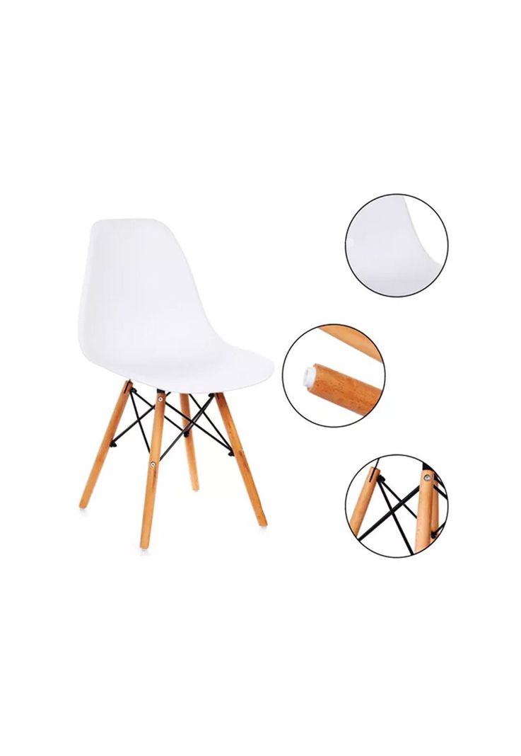 Silla Eames Hogar Comedor Blanco-2