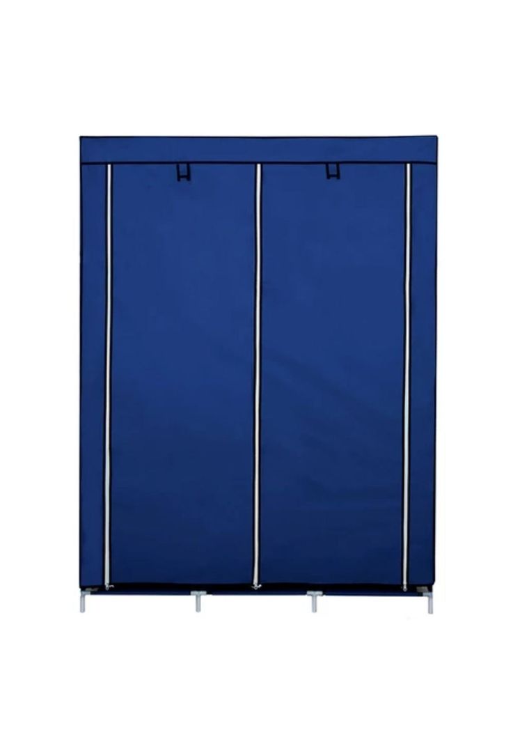 Closet Organizador Armable Tela Azul 3 Cuerpos 130x45x175 CM-2