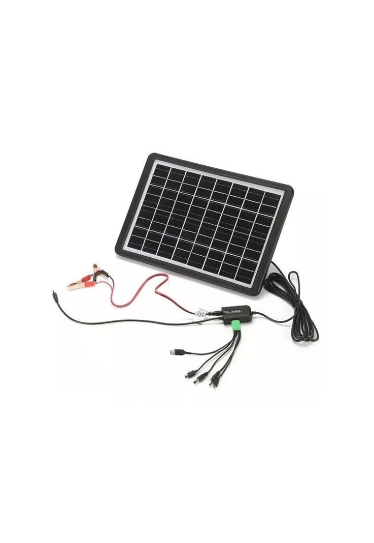 Panel Solar Cargador Emergencia Camping Energía 16V-0