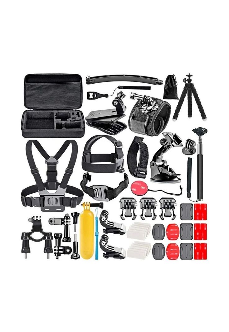 Kit 40 Accesorios Cámara Deportiva GoPro Estuche-0
