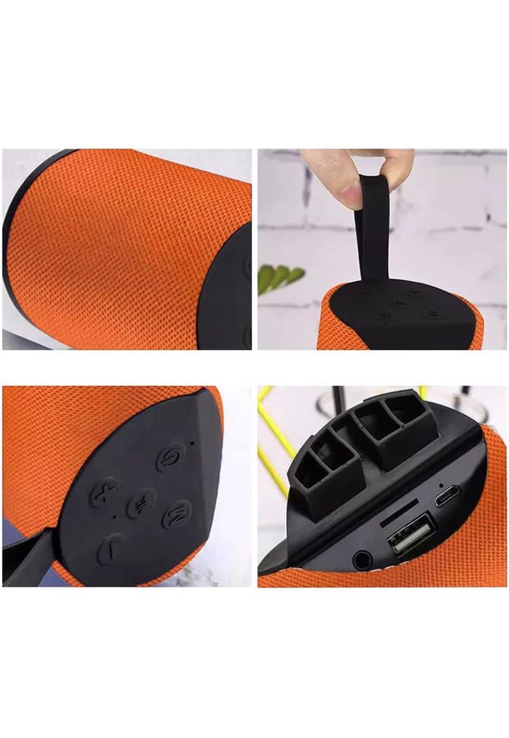Parlante Bluetooth Recargable USB/TF/FM Naranjo-1