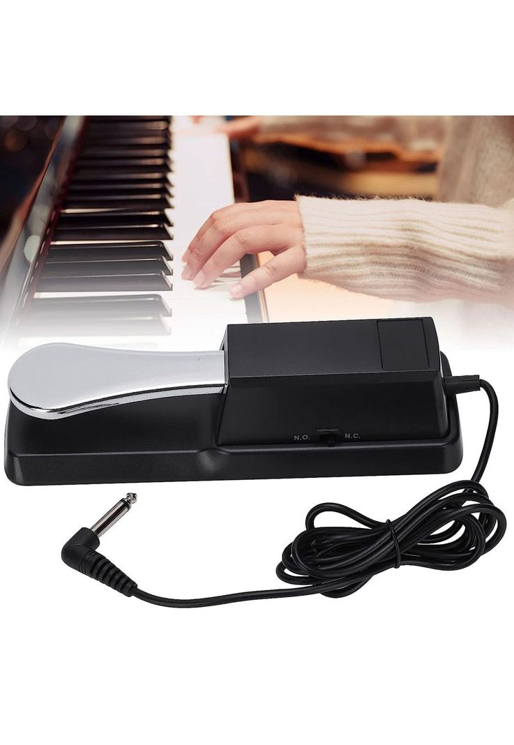 Pedal Sustain Universal Teclado Polaridad Piano Música-3