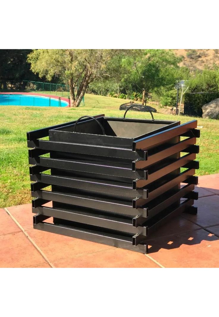 Fogón Brasero Fierro Terraza 53x53x45 CM-3