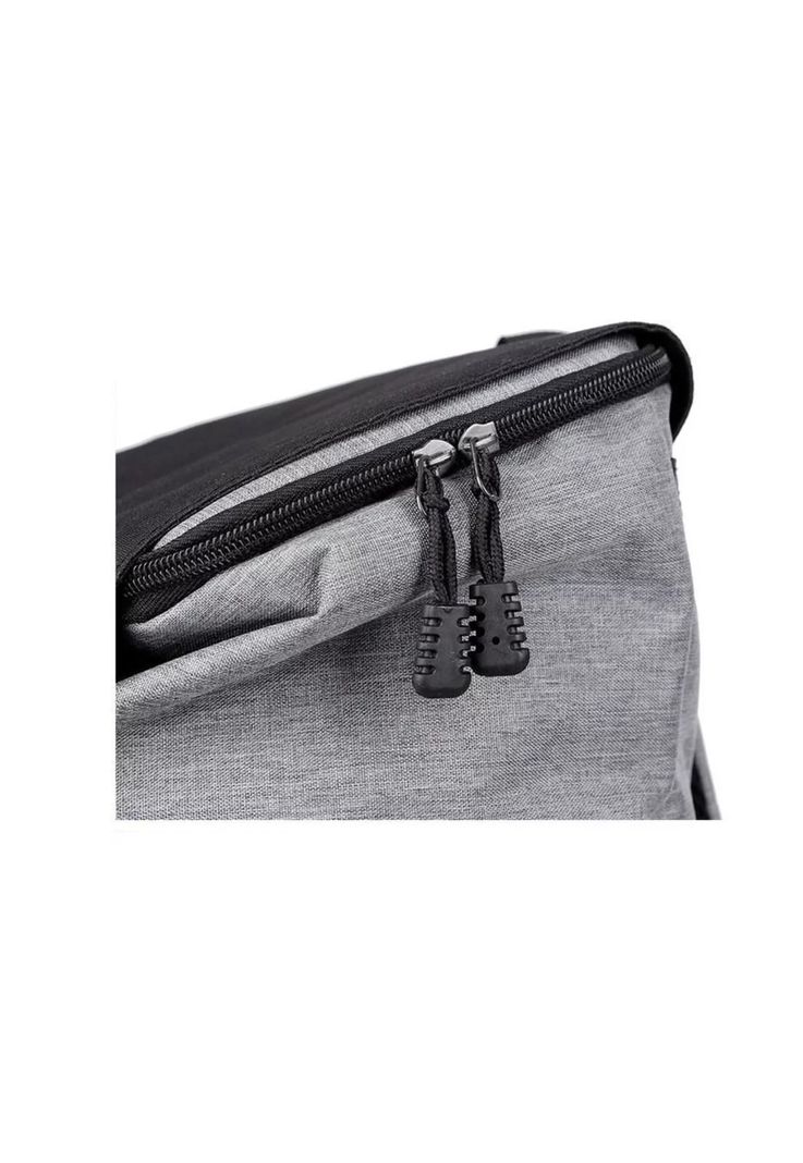 Mochila Maleta Seguridad Antirrobo Impermeable20-40 L Gris-5