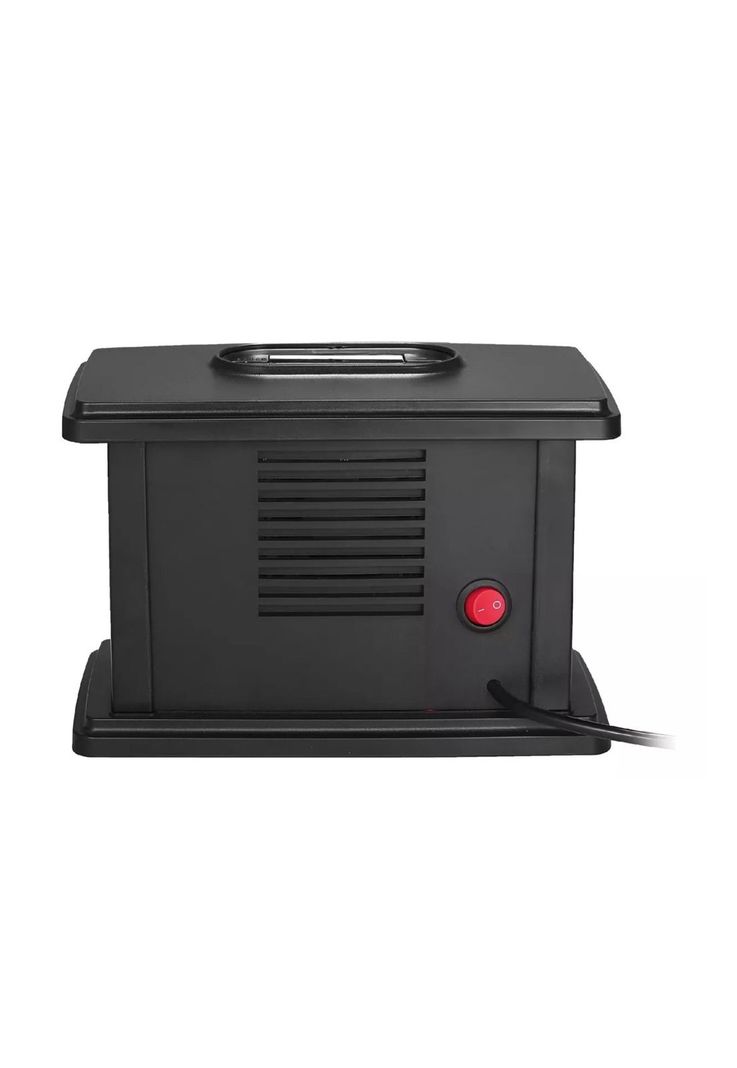 Calefactor Estufa Eléctrica Termoventilador Diseño Chimenea Negro-3