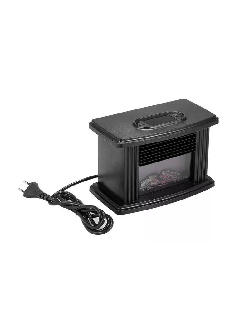 Calefactor Estufa Eléctrica Termoventilador Diseño Chimenea Negro-6