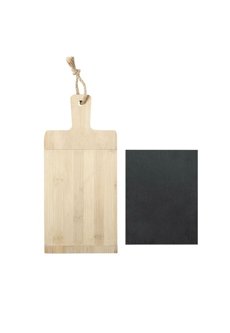 Tabla Coctel Pizarra Madera Sisim 13x28 CM-1