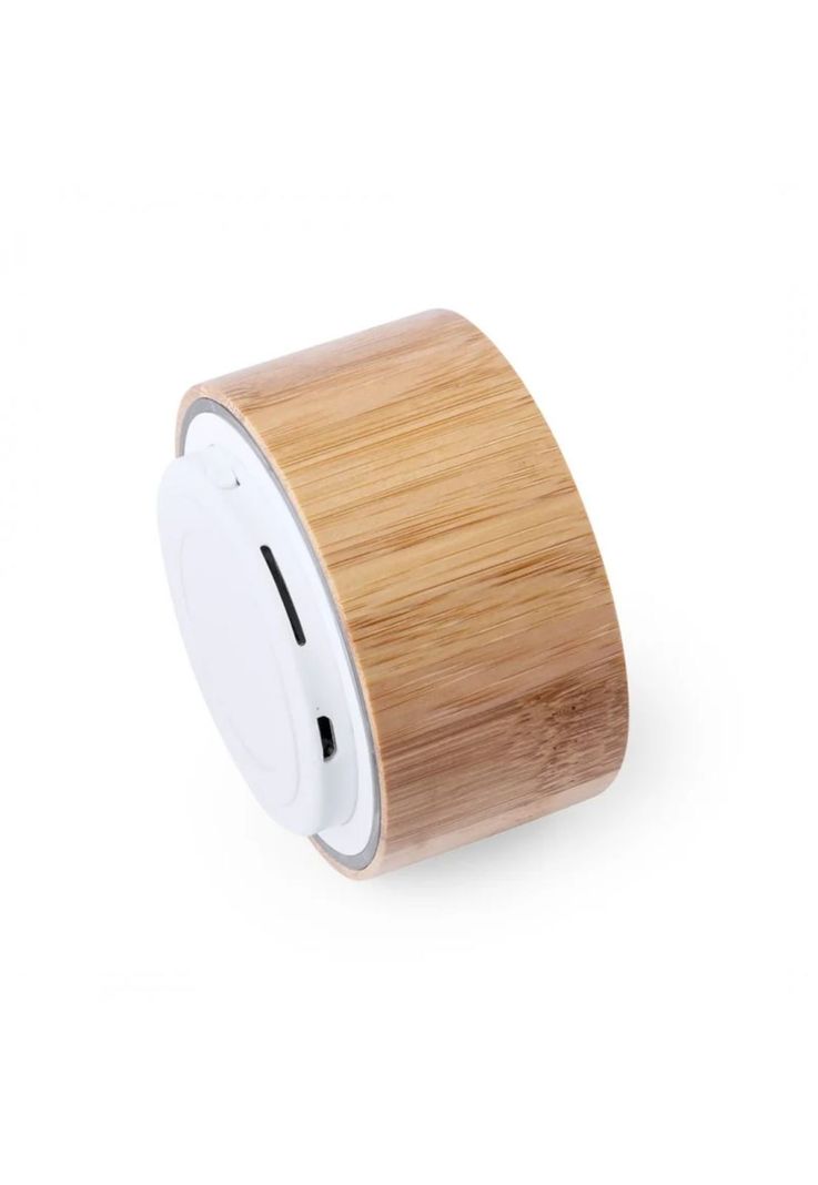 Parlante Altavoz Bluetooth Recargable USB Bambú-2