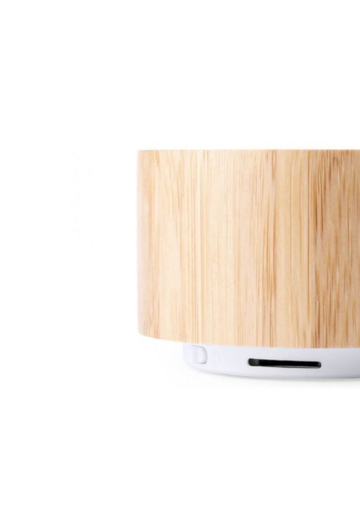 Parlante Altavoz Bluetooth Recargable USB Bambú-3