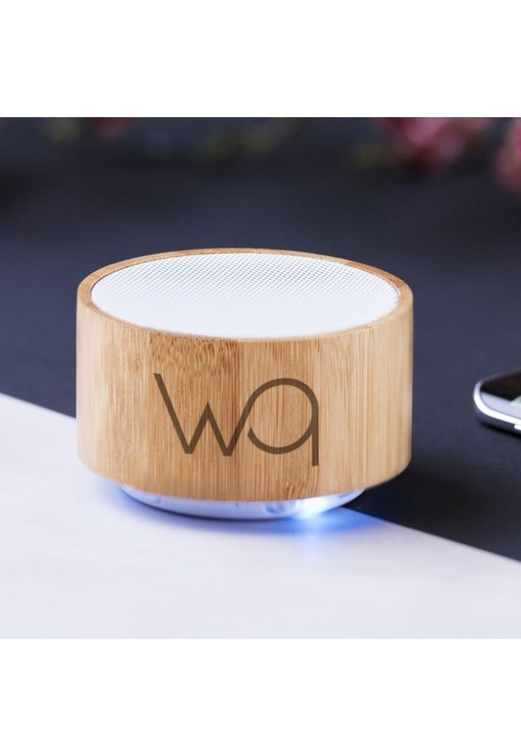Parlante Altavoz Bluetooth Recargable USB Bambú-4