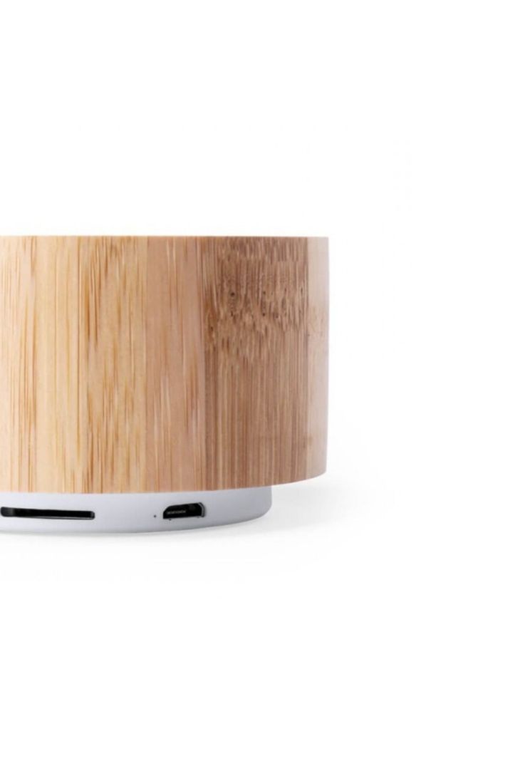 Parlante Altavoz Bluetooth Recargable USB Bambú-5