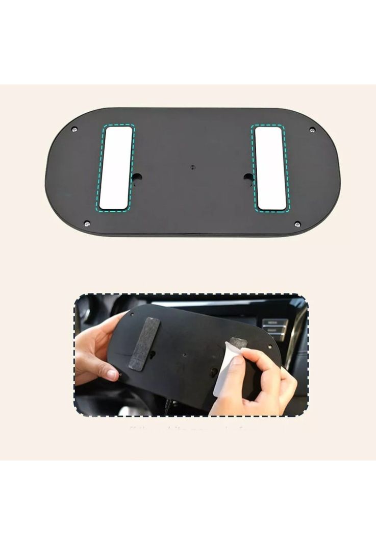 Mini Ventilador Automóvil USB Doble 5 Aspas Portátil Negro-2