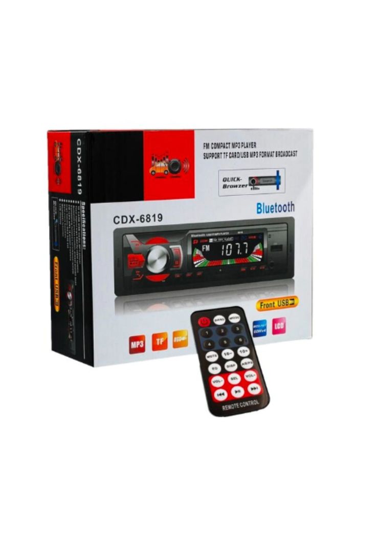 Reproductor Música MP3 FM Bluetooth automóvil Control Remoto-1