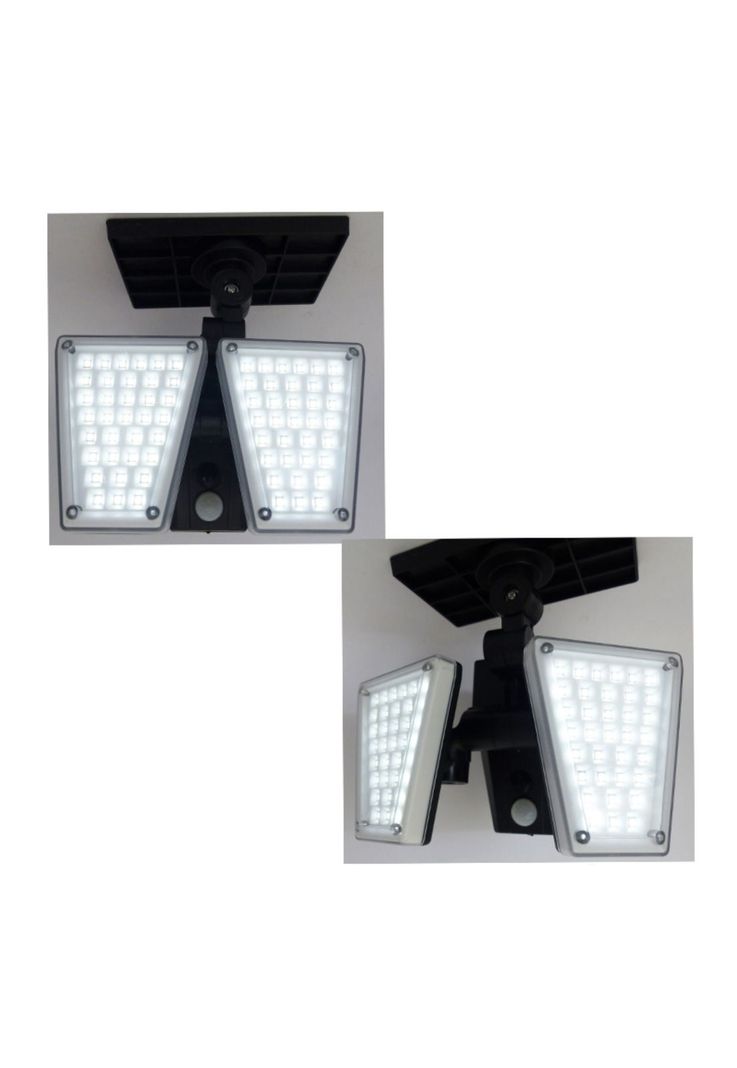Proyector Solar LED Doble Mini 60 Watt Articulado PVC Sensor-3