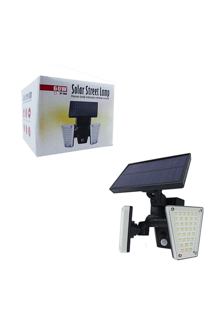 Proyector Solar LED Doble Mini 60 Watt Articulado PVC Sensor-1
