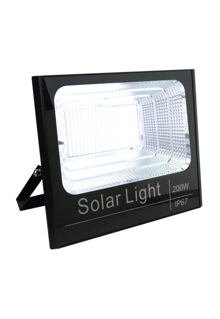 Foco Solar 397 LED 200 Watt Panel Solar Control Remoto-1
