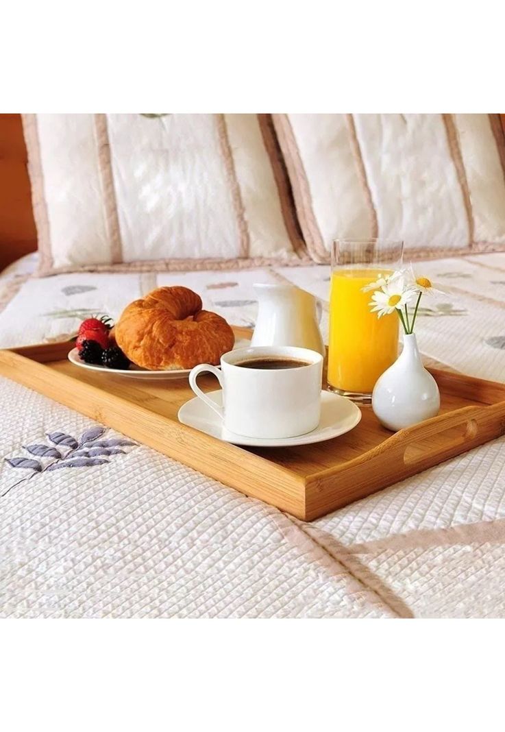 Mesa Bandeja Desayuno Notebook Madera 50x30x24 CM-2