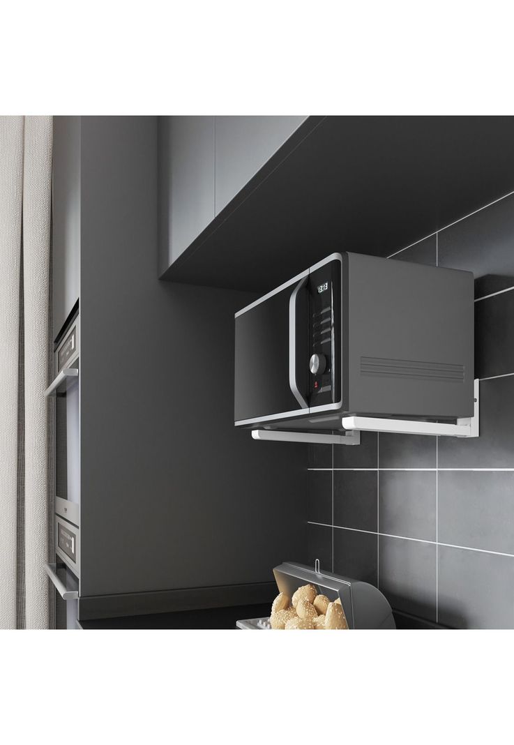 Soporte Organizador Multifuncional Microondas Horno Eléctrico 30 KG Blanco-2