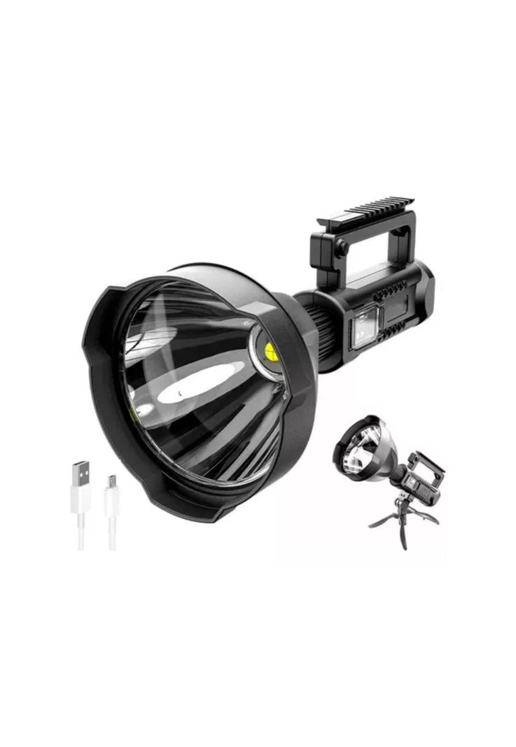 Foco Literna Trípode Led Luz Blanco Frío Usb 600 M-1