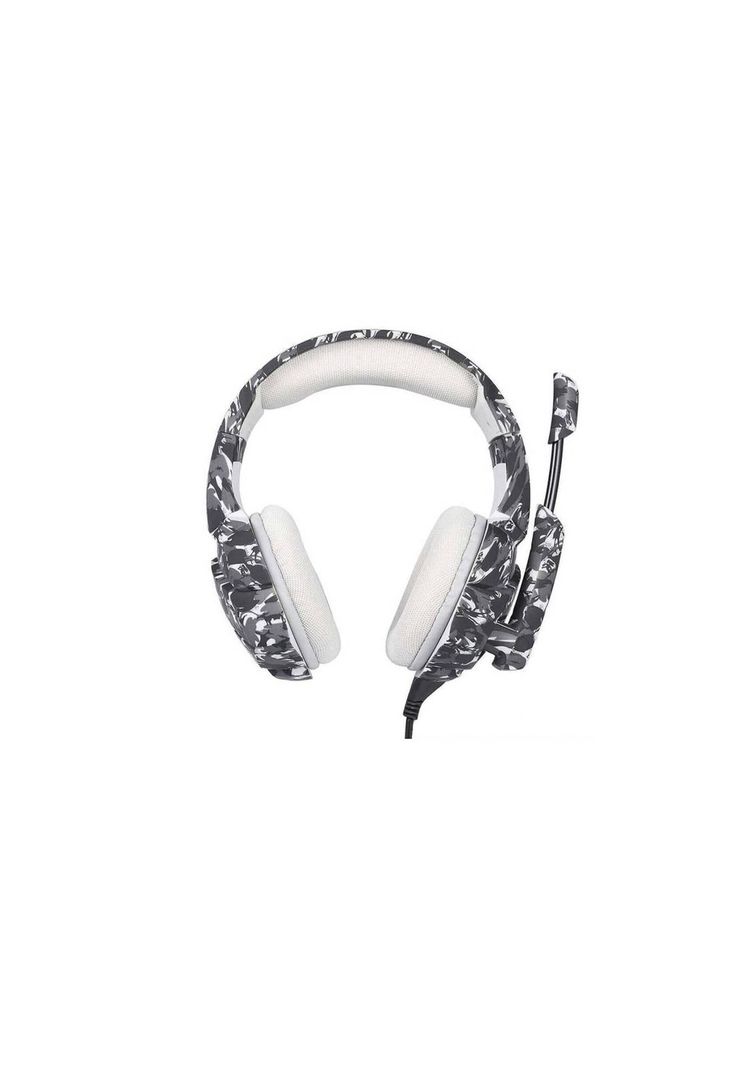 Audífonos Gamer Alámbrico Camuflaje Blanco-0