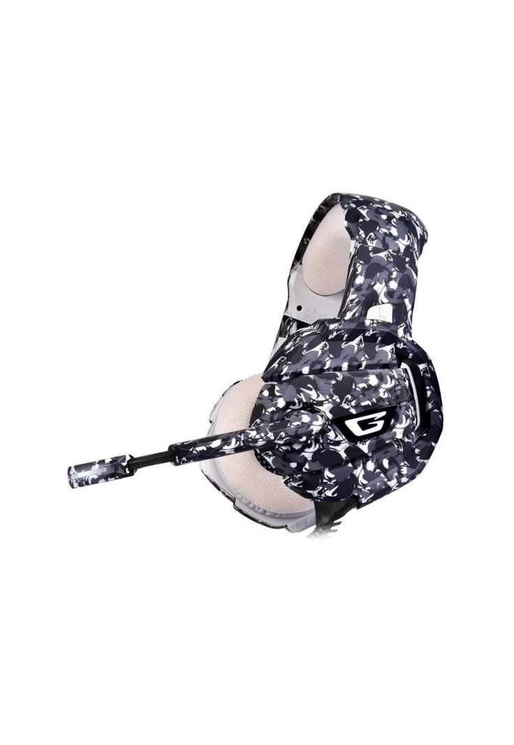 Audífonos Gamer Alámbrico Camuflaje Blanco-3