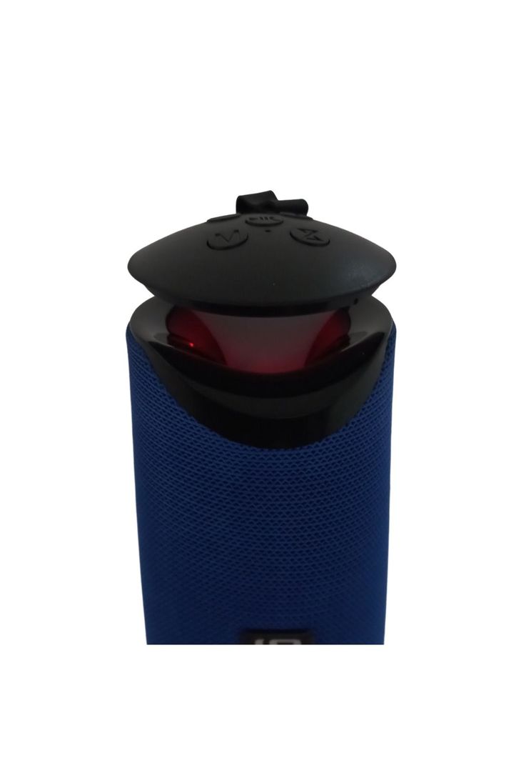 Parlante Bluetooth Recargable Luz RGB/USB/TF/FM Azul-5