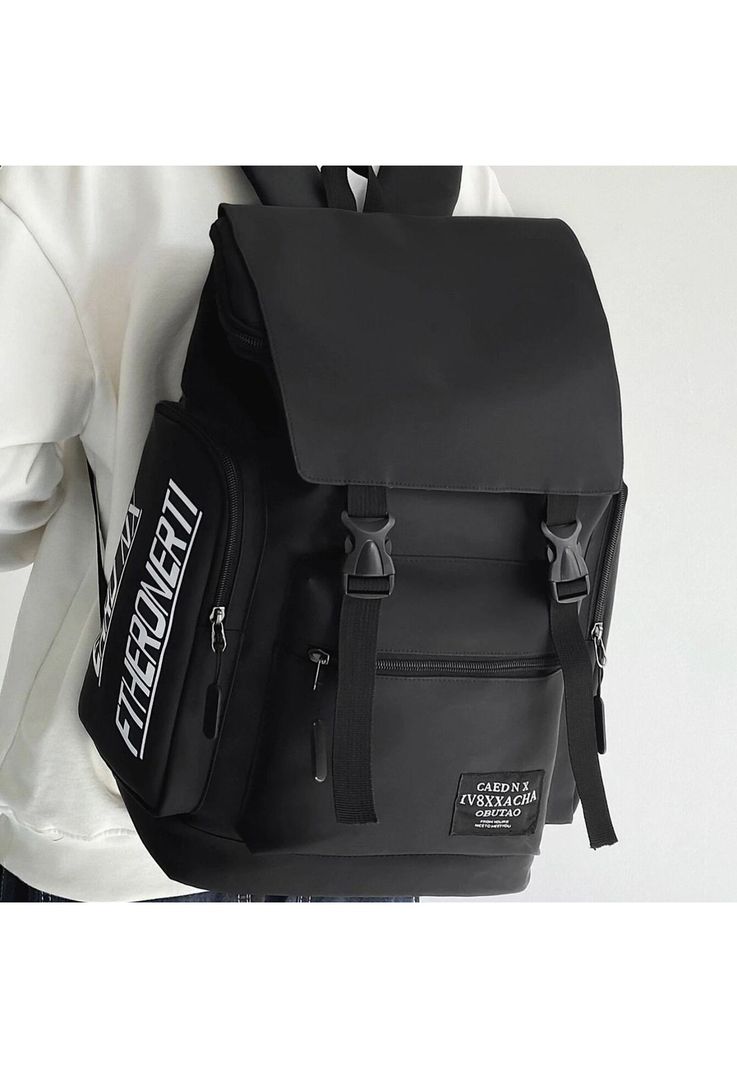 Mochila Maleta Seguridad Antirrobo Impermeable20-40 L Negro-3
