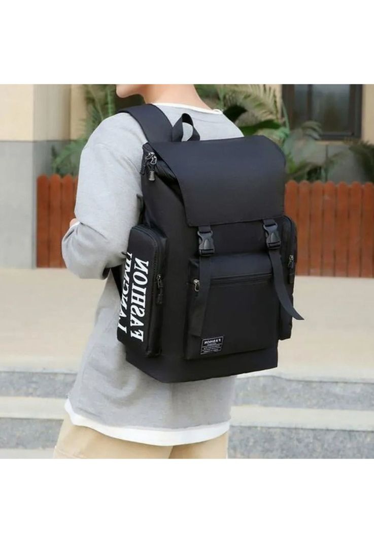 Mochila Maleta Seguridad Antirrobo Impermeable20-40 L Negro-4
