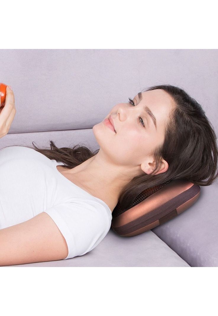 Masajeador Almohada Cojín Eléctrico Lumbar Cuello Piernas-6