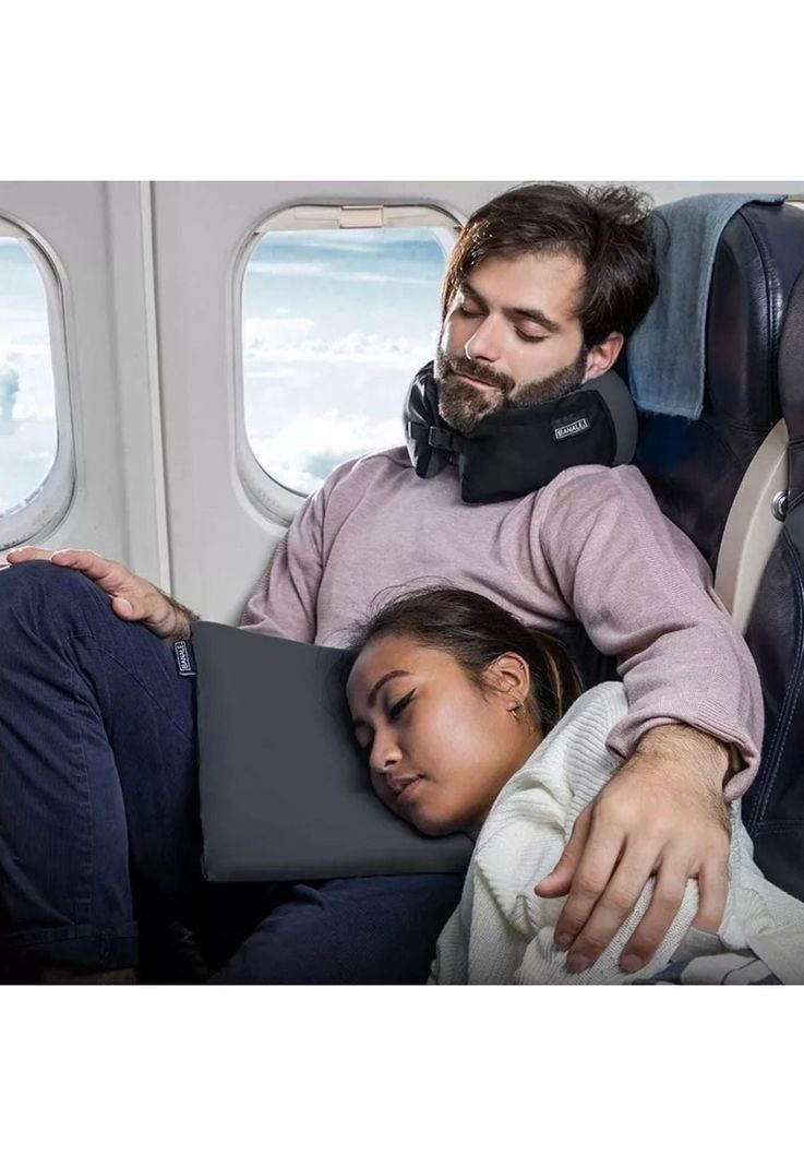Almohada Cojín Cuello Cervical Omnia 3 En 1 Negro-3