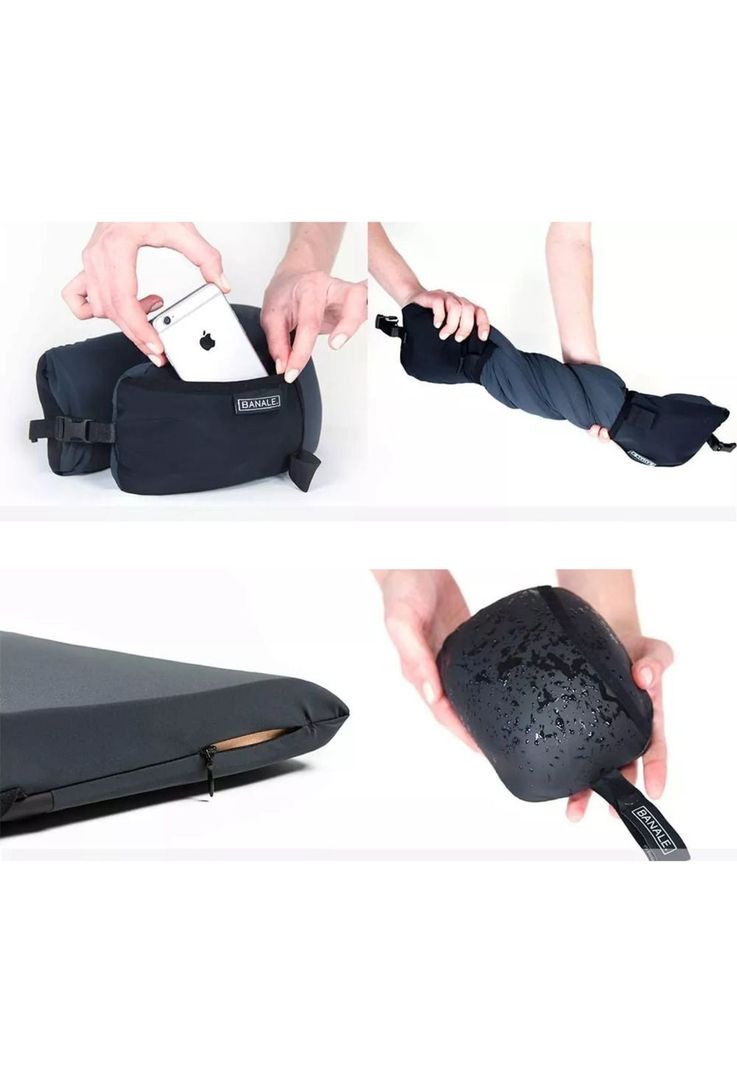 Almohada Cojín Cuello Cervical Omnia 3 En 1 Negro-5