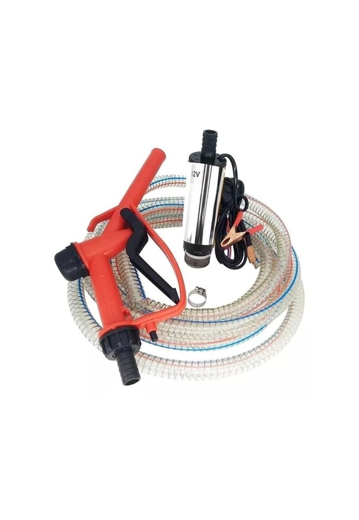 Kit Bomba Trasvasije Diesel Agua Bencina Combustible 12 V-0