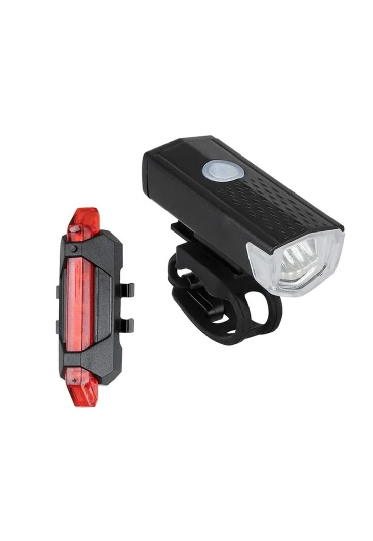 Kit Luces LED Delantera Trasera Bicicleta Recargable-1