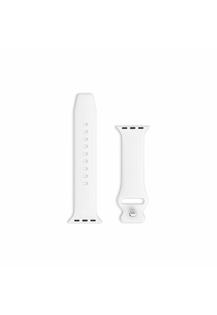 Correa Apple Watch Silicona Blanco S/M 38x40x41 MM-2