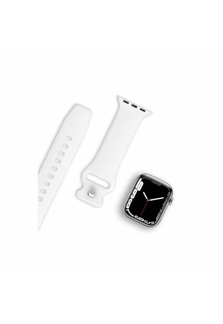Correa Apple Watch Silicona Blanco S/M 38x40x41 MM-3