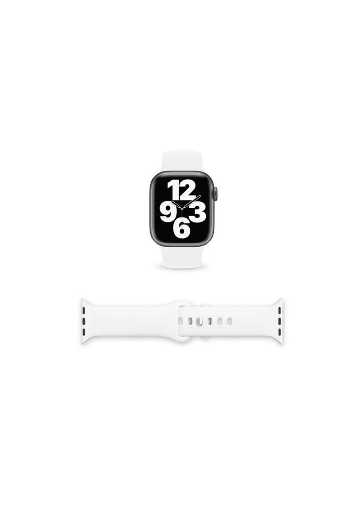 Correa Apple Watch Silicona Blanco S/M 38x40x41 MM-4